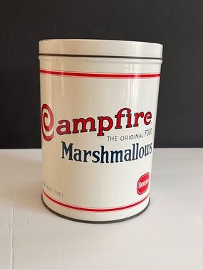 Vtg. Campfire Marshmallows 1980’s Advertising Tin - 1920'S Replica, Borden